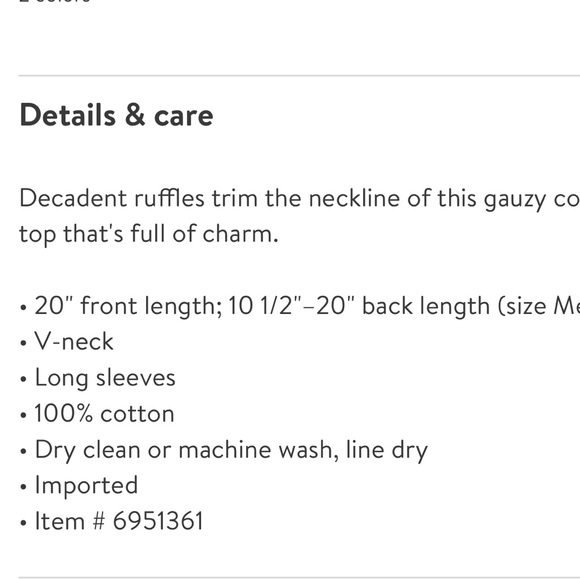 Free People, Gauzy Cotton Top, Ruffle Neckline - Picture 4 of 5